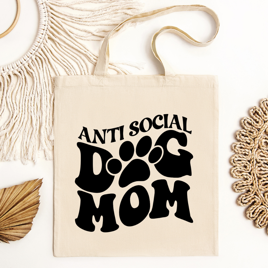 AntiSocial Dog Mom Tote